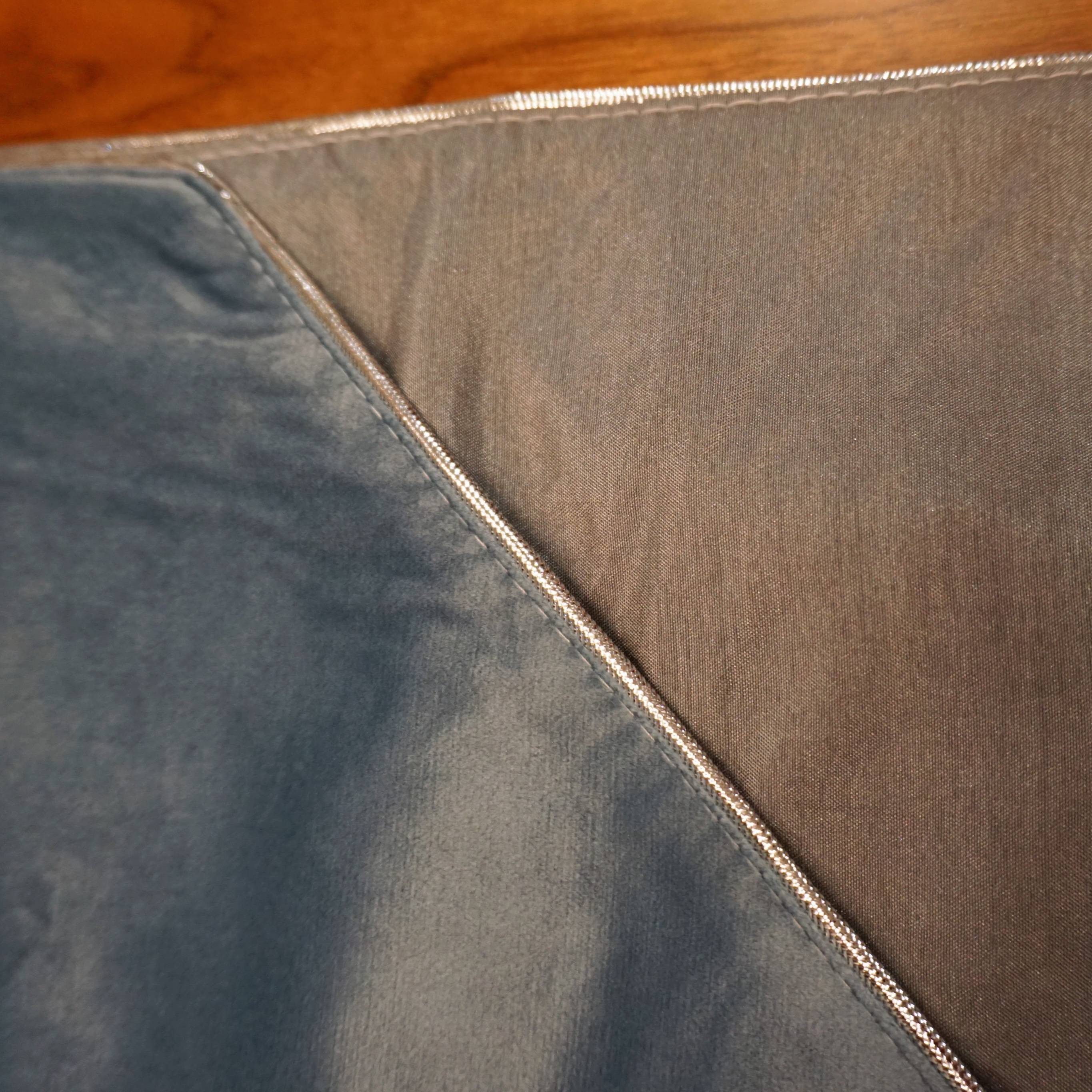 Modern simplicity, light luxury high -end velvet blue fabric double -layer tablecloth Modern Chinese living room restaurant cloth art table flag