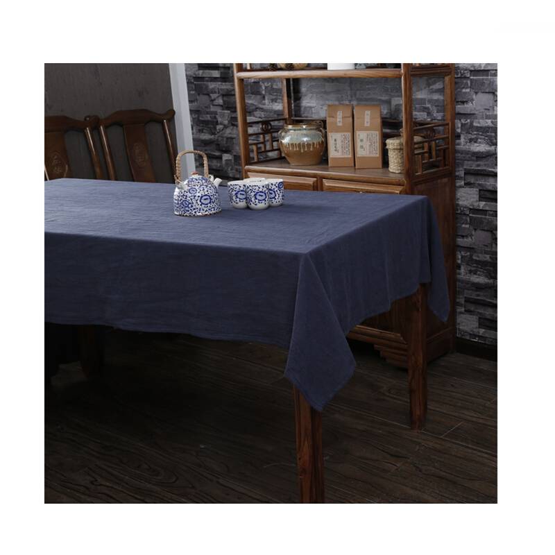 Chinese style table cloth solid color thickened cotton and long coffee coffee table clothing table cloth Chinese table cloth retro table cushion