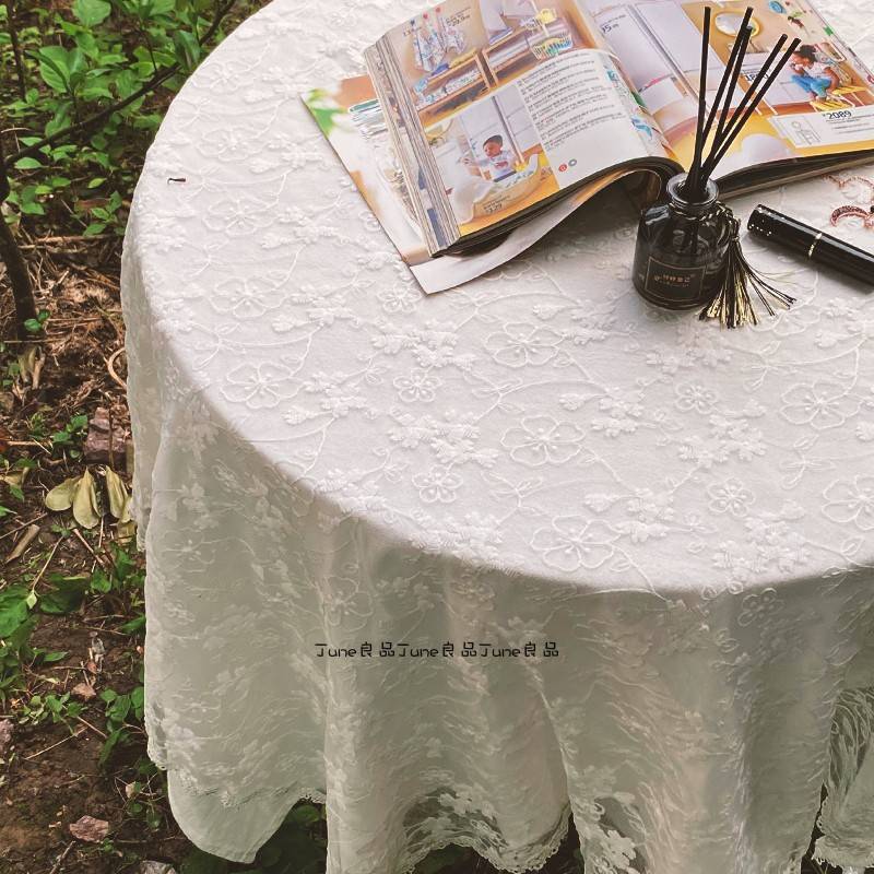 French light luxury lace Nordic retro tea table cloth