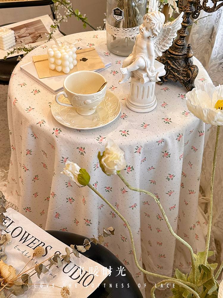 Korean rural cotton cloth lace coffee table table cloth cloth