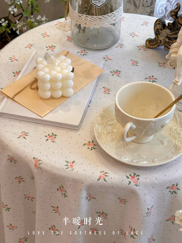 Korean rural cotton cloth lace coffee table table cloth cloth