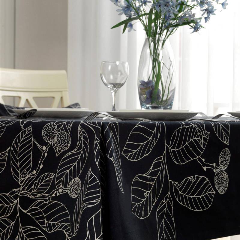 Japanese -style plain cotton cloth F art thick sails, simple dining table cloth coffee table