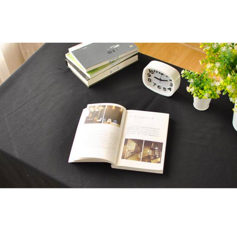 American -style cotton and linen black table Boxi restaurant coffee shop solid color table cloth rectangular table square table round table cloth cloth
