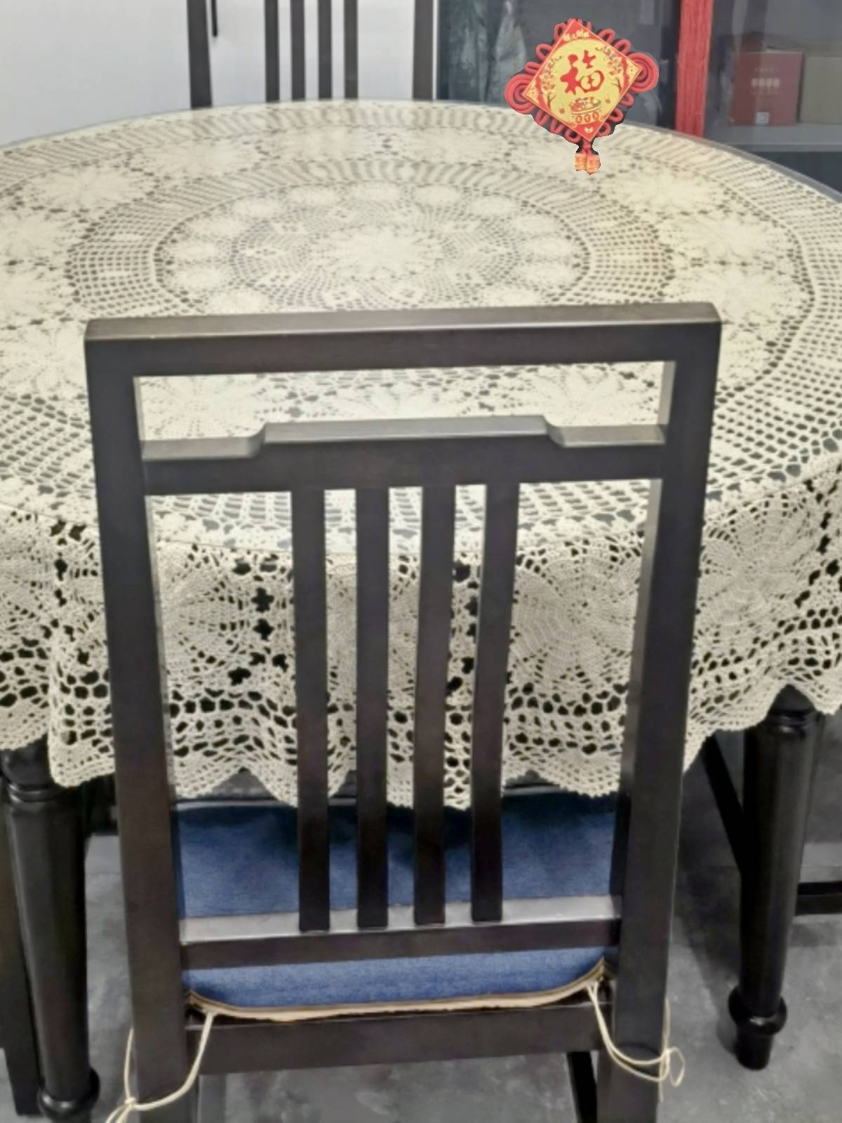Tablecloth Hand -hook needle Nordic rice white