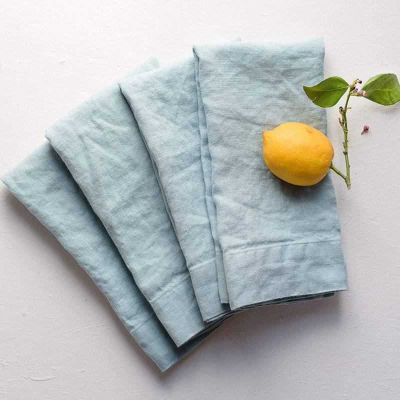 Thick pure linen minimalist tablecloth Zen Chinese style