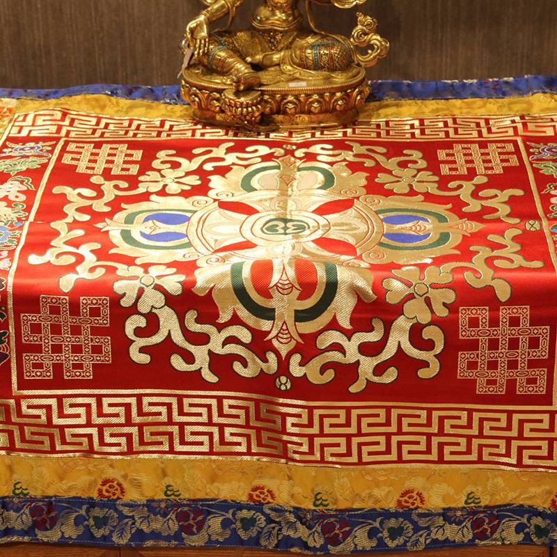 Tibetan Tibetan fabric handmade stitching table cloth King Kong Cross Pesting Method Tablecloth Ethnic Wind Table Weets can be customized