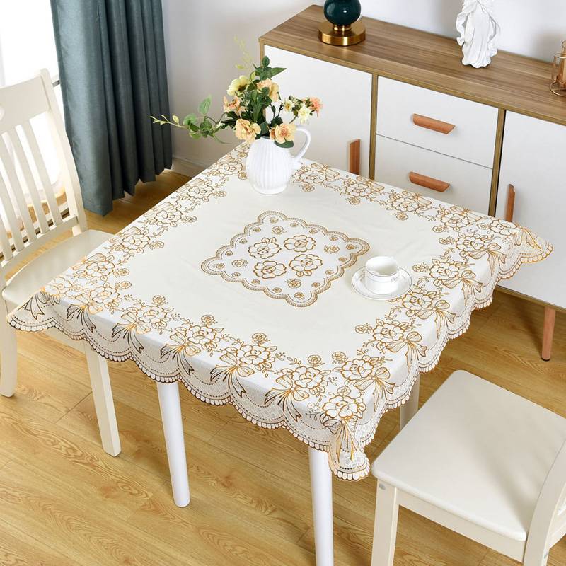 Fang -shaped tablecloth Plastic Household Waterproof Simple Modern Modern