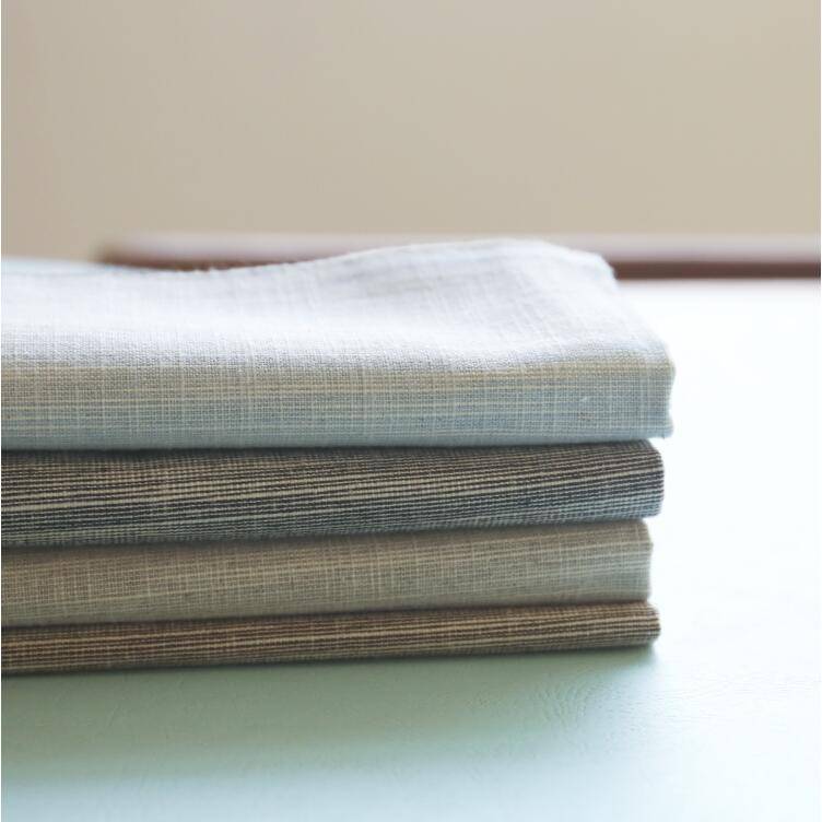 Japanese solid color literary plain dining table cushion table cloth cloth cloth art cotton and linen coffee coffee table square round table cloth