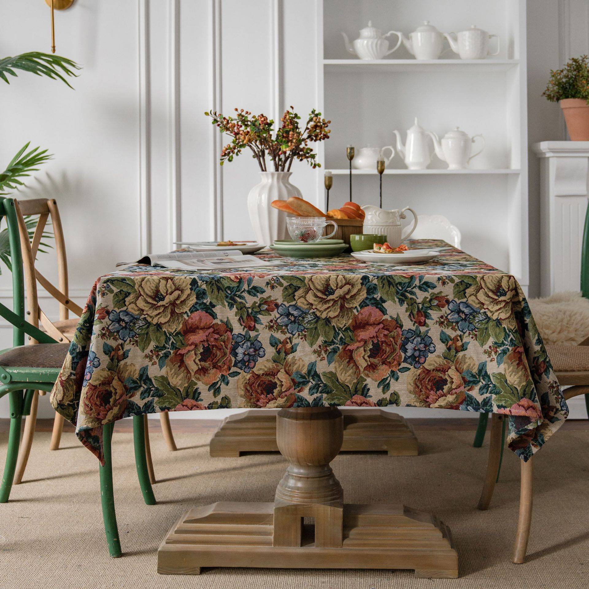 Dining table cushion home American tablecloth American coffee table desk