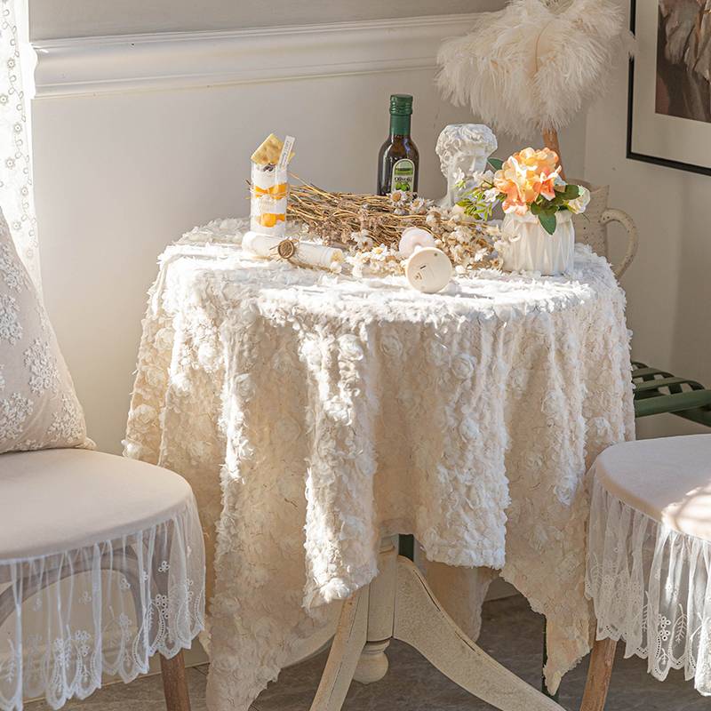 French lace table cloth European -style cloth rural retro