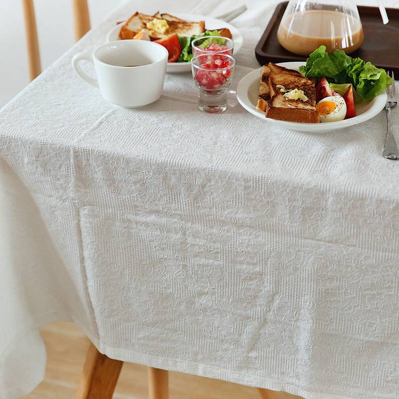 Tailor Uncle Original Customized Bai Chuncai Rose Flower Tableclothing Founded Founded All -Cotton Cotton Background Fabric