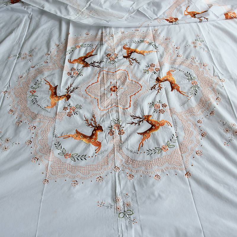 INS Wind Cotton Embroidery Tablecloth cloth