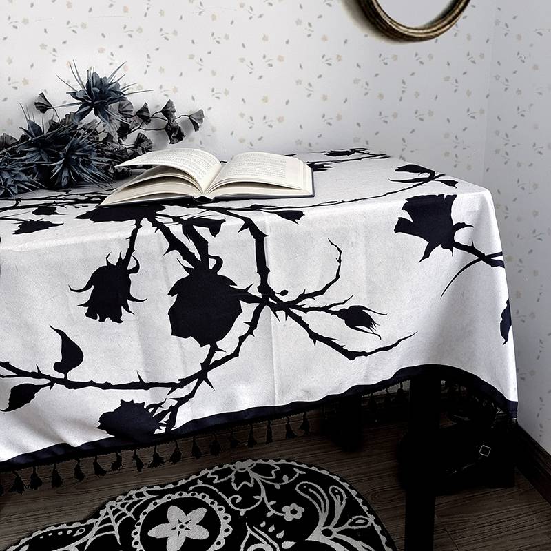 Scyptopus retro rose, thorns, literary rushi original cafes, Nordic Pastoral Table cloth, cloth, B & BD decoration