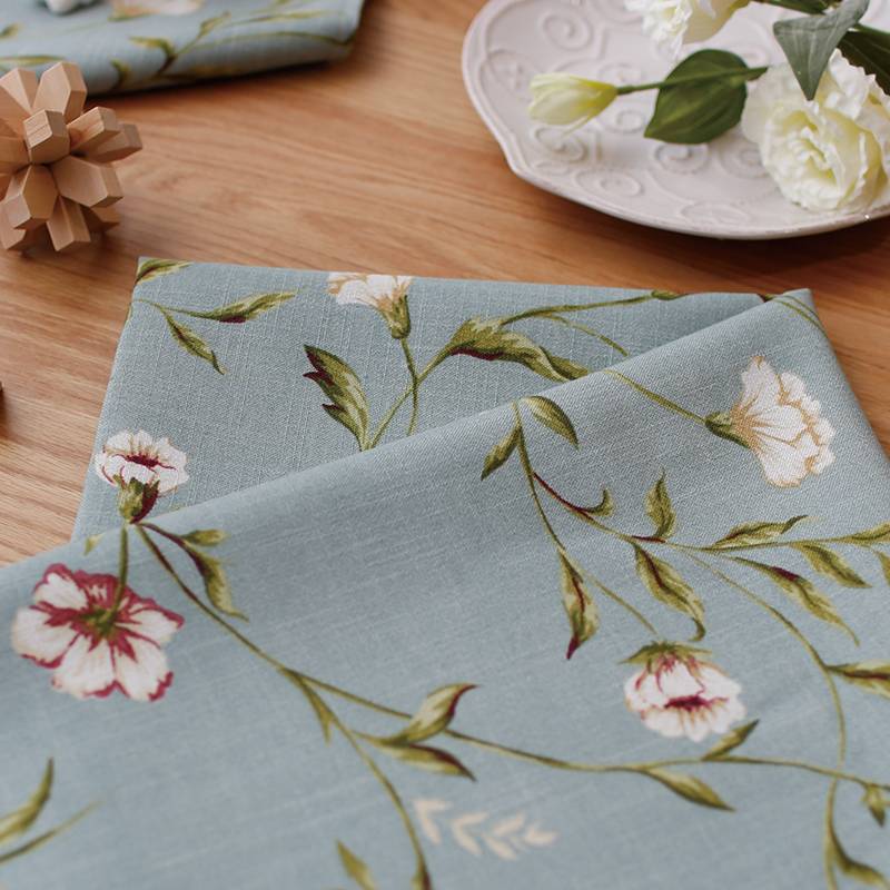 Quickly shipped American rural rural garden small crushed stripes covering cloth coffee table cloth table cloth table cloth cover can be fixed