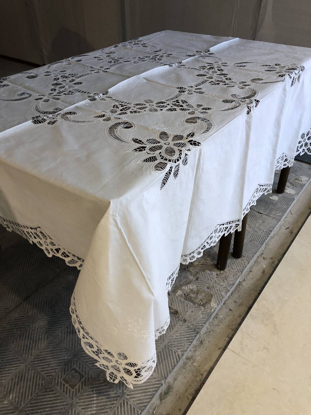 Exporting Classic Classic Obo Dai Li Handmade Embroidery Rectangular Table Western Forms Fun Home Fabric
