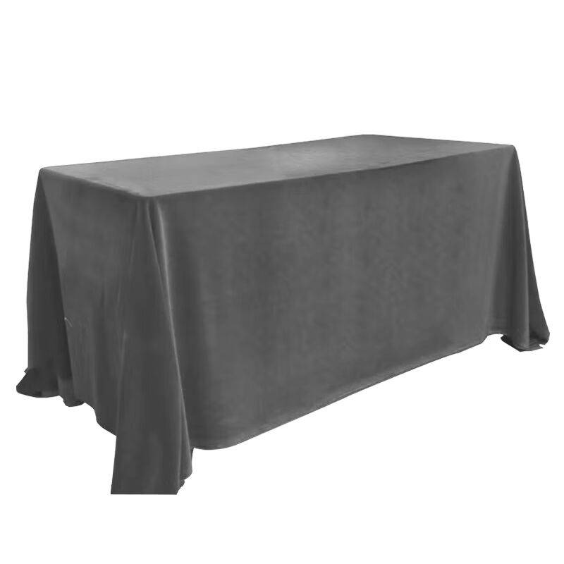 Zhenyuan ZY-ZH-11 tablecloth gray velvet cloth