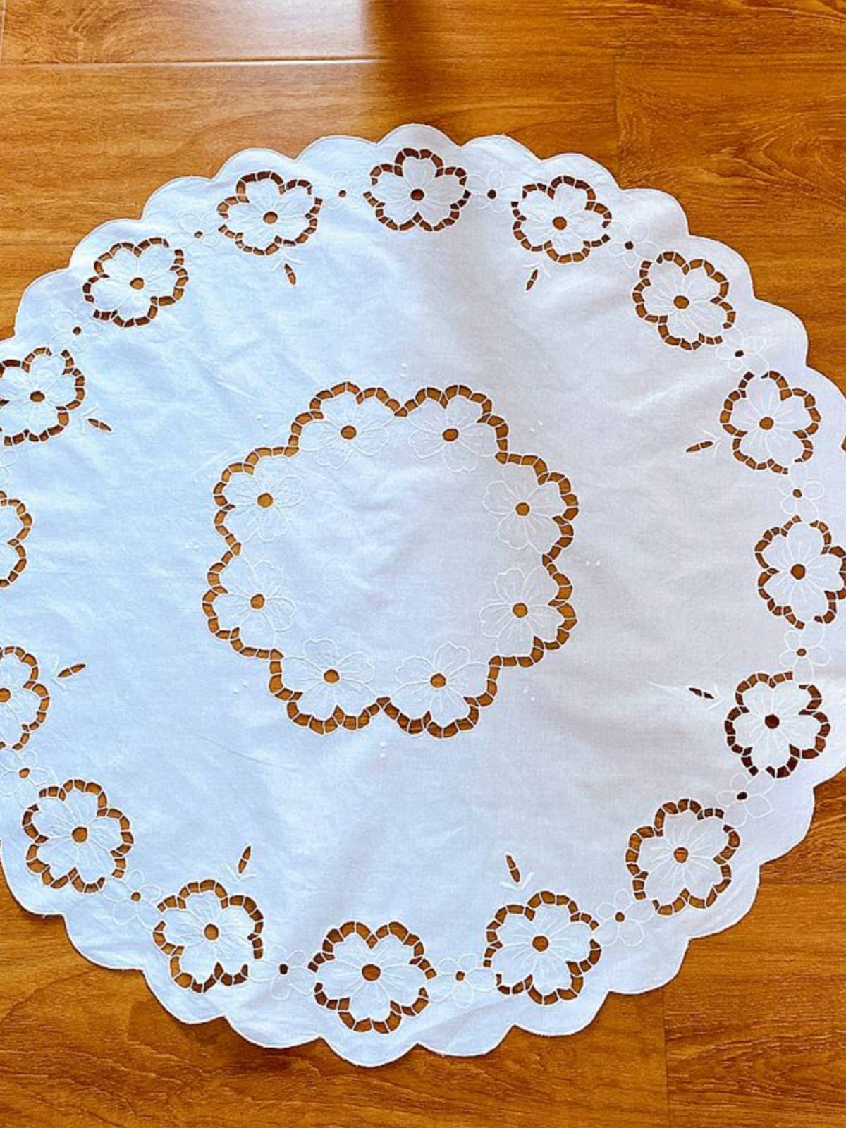 Blue Mo Qiu Li Huo Tongfeng Cotton Embroidered Desktop Cover