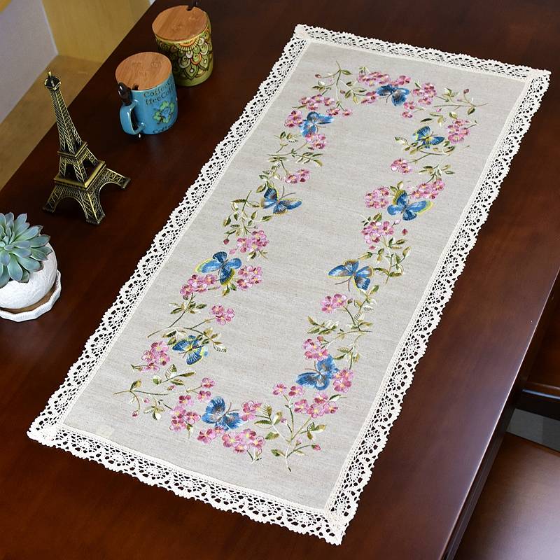Cotton and Majesty Pastoral Multifunctional table flag dining tablecloth