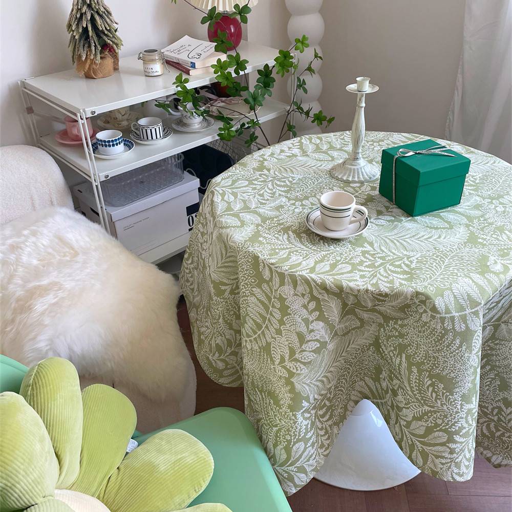 Spring atmosphere INS Wind Waterfall Tablecloth Retro