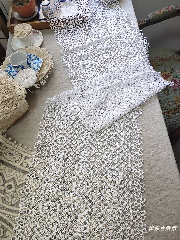 Handmade fabric lace shuttle embroidered woven hollow