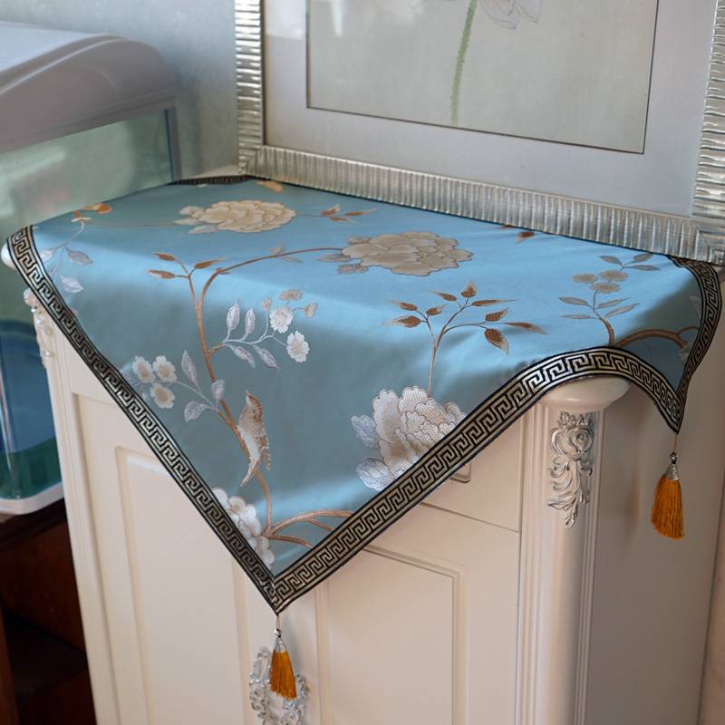 Mangoshio embroidered table cloth square tablecloth new Chinese -style tissue