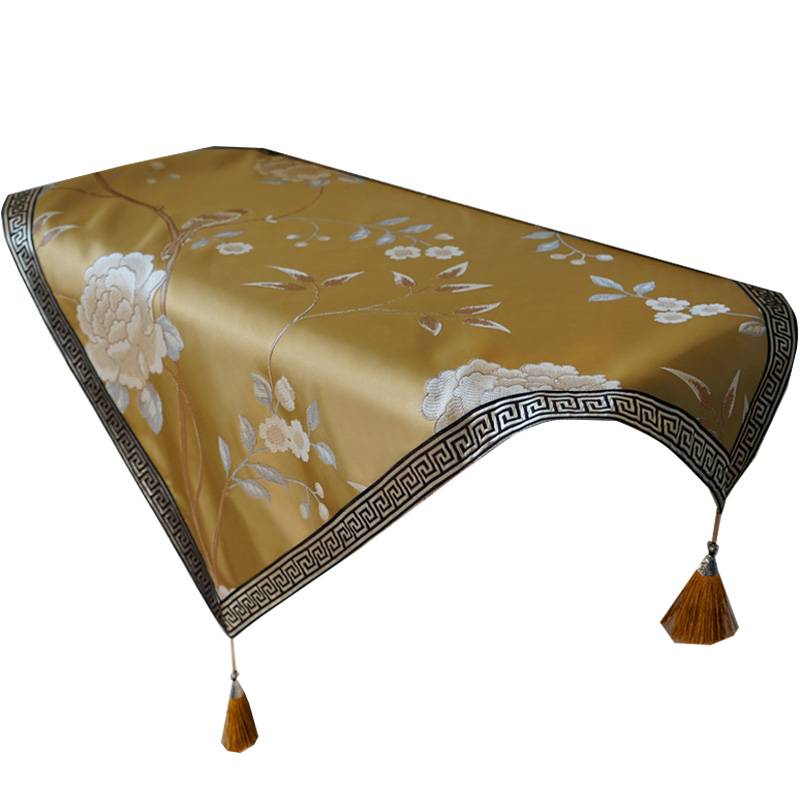 Mangoshio embroidered table cloth square tablecloth new Chinese -style tissue