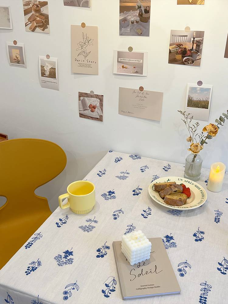 Rural wind cotton anesthesia flowers flower tablecloth