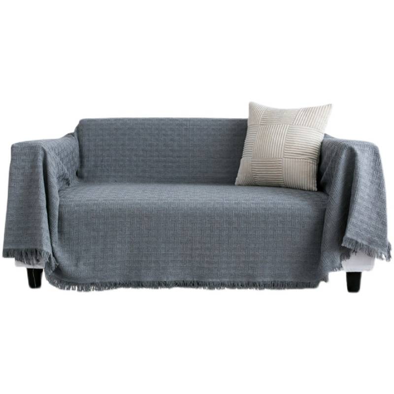 Sofa hood sofa cushion towel Sofa covered cloth all -inclusive set of simple solid color cover blanket tablecloth inspiration cover cloth