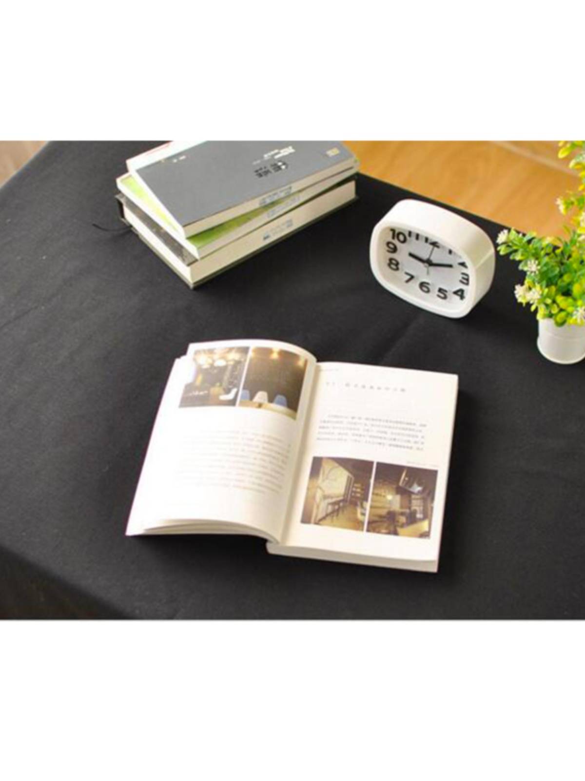 Black tablecloth cotton and linen minimalist cover cloth thick