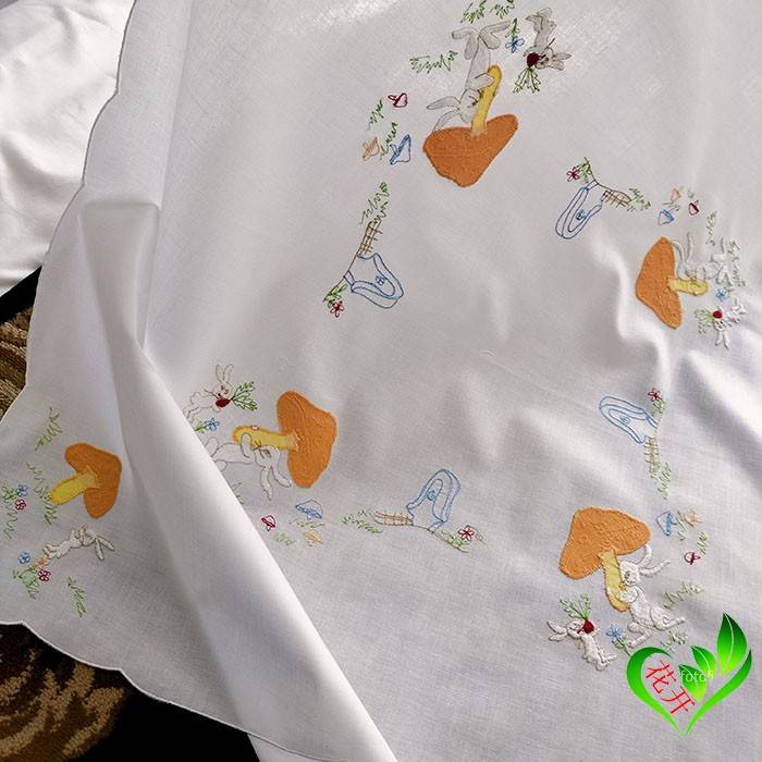 Value -priced all -cotton embroidery table cloth cloth cloth anti -dust cloth cover fabric cloth bag covered towel sofa towel square