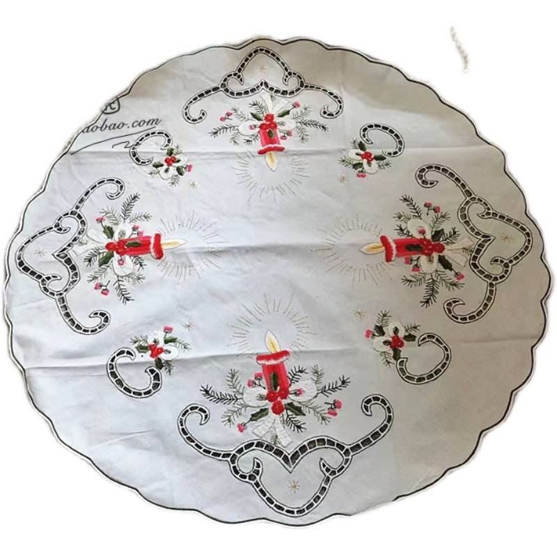 Exporting to European and American old goods white hollow embroidery