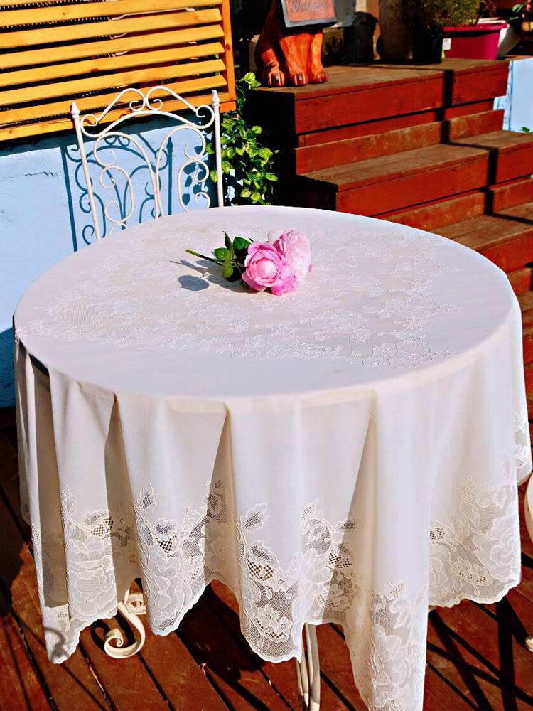 Waterproof lace Dodo French PVC round cloth