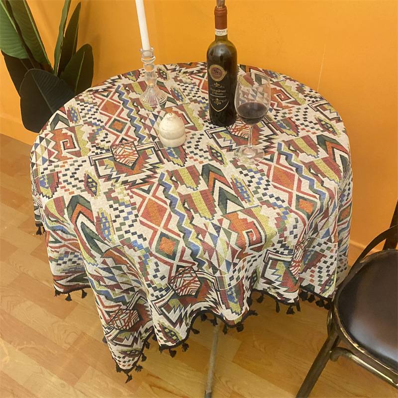 Yama Cross Miaga Cartoal Tea Fangxun Bobo West Table Cloth Clear Cleaning Celestial Celestial Constellation A few cloth long -shaped tablecloth