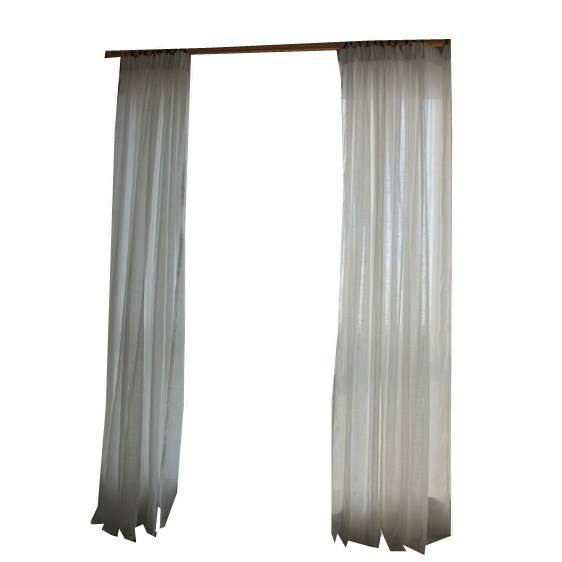 Curtain window screen cross yarn white screen curtain window screen finished white sand floating window balcony semi -shading