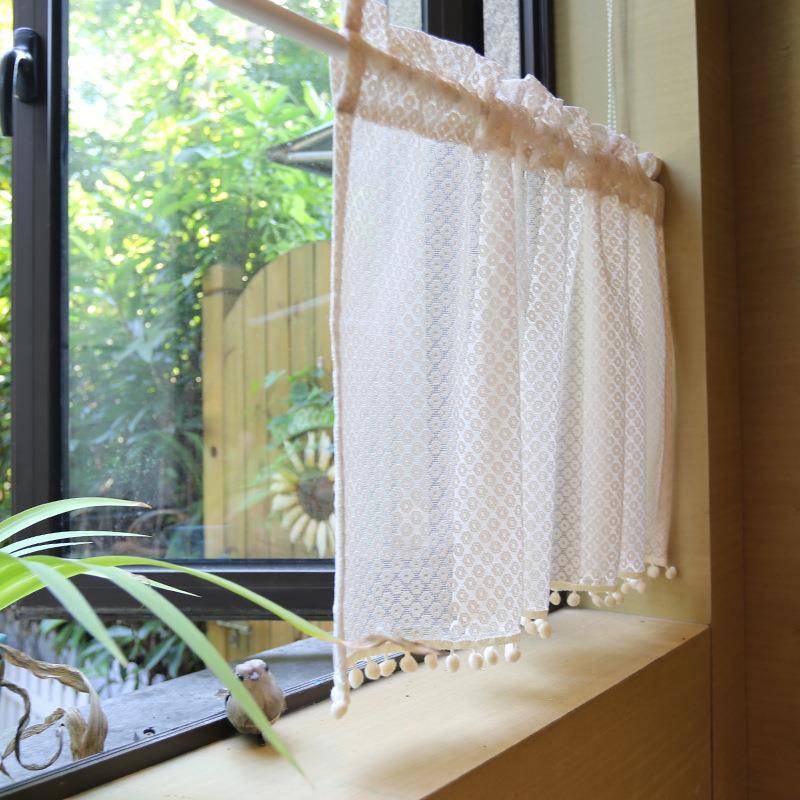 2024 new American rural curtain cross -border e -commerce short curtain half curtain coffee curtain half -cut curtain curtain generation generation