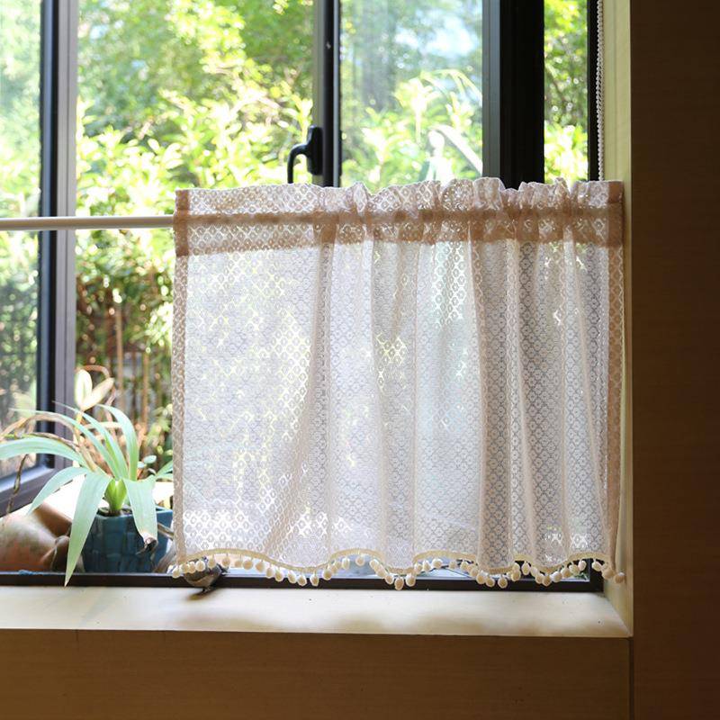 2024 new American rural curtain cross -border e -commerce short curtain half curtain coffee curtain half -cut curtain curtain generation generation