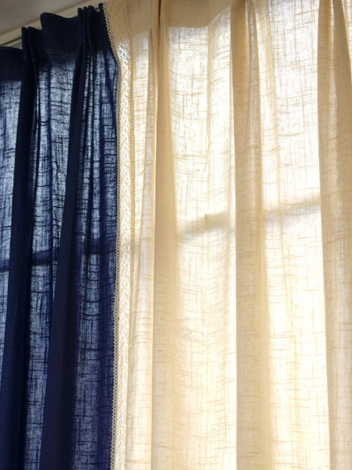 Retro Cotton Japanese -style Villa Homestays Niche Curtain