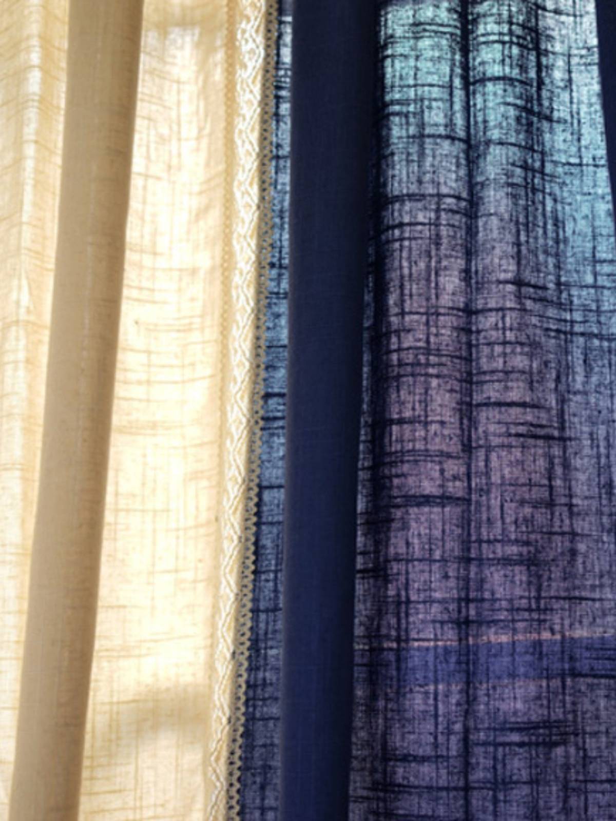 Retro Cotton Japanese -style Villa Homestays Niche Curtain