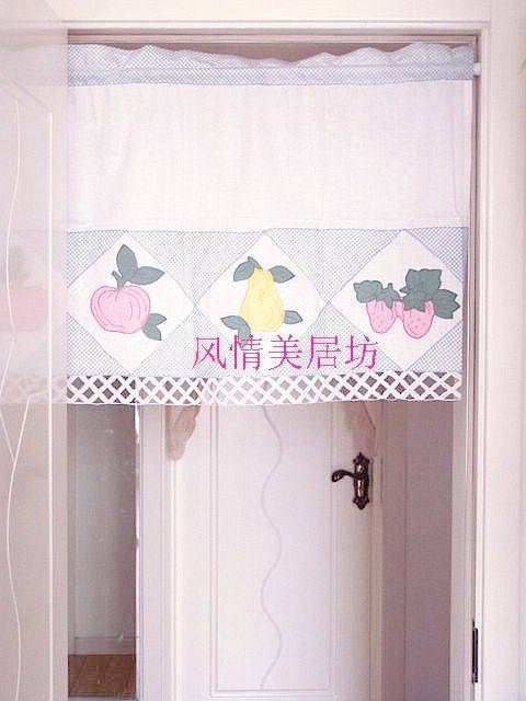 New product cotton embroidery cloth finished curtains American rural rural European European overall cabinet bay window shading partition