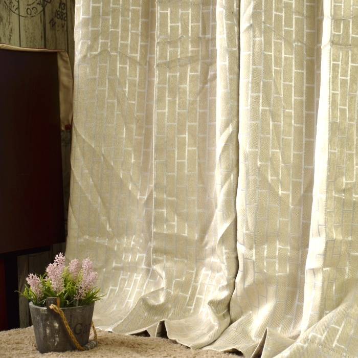 Thickened shading punching finished small half curtain curtain