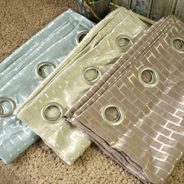 Thickened shading punching finished small half curtain curtain