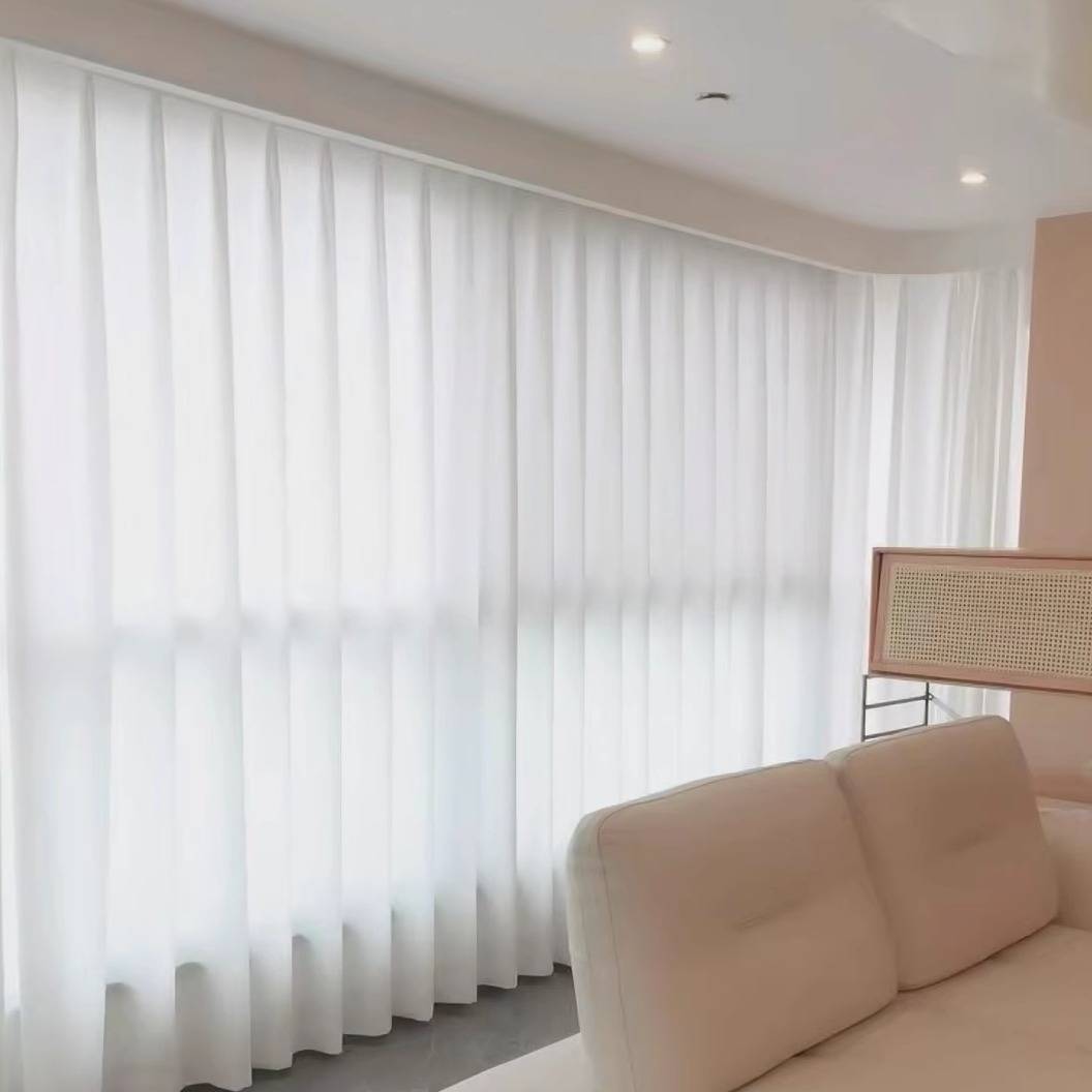Chengdu Full House curtain custom -made on -site measurement to measure the modern minimalist all -light cloth thermal bedroom living room of Northern Europe