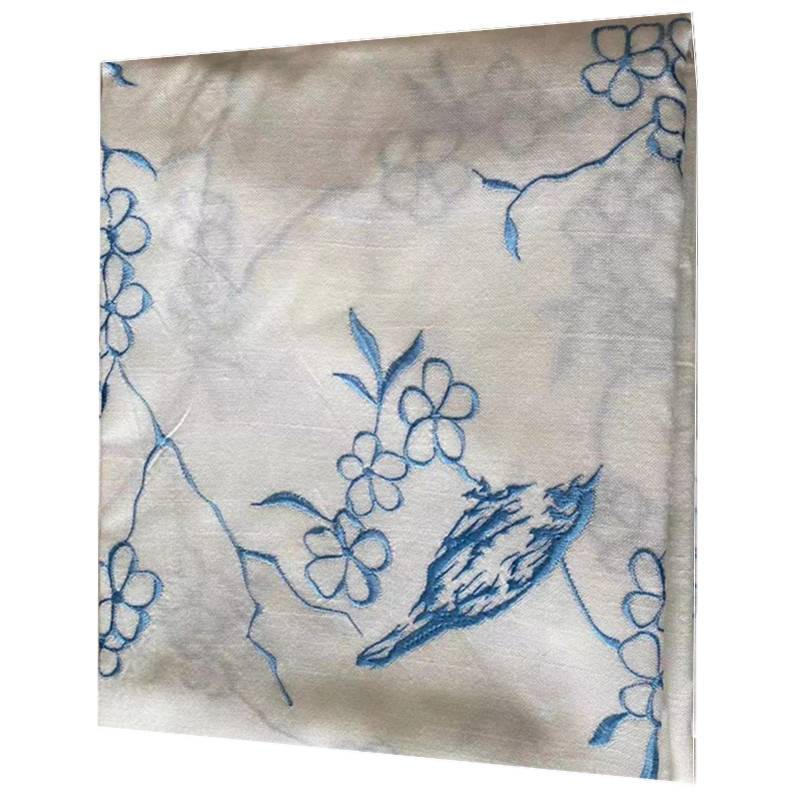 White embroidered polymer -linked curtain inspiration