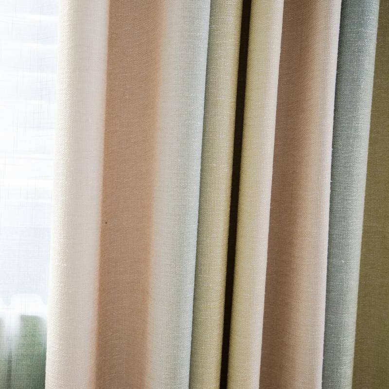 Thick curtain hemp cotton minimalist living room bedroom study