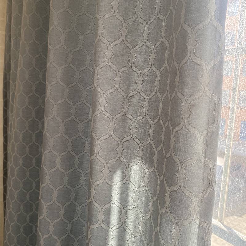 Treatment of exported single finished curtains, half -shading linked hook -type bedroom balcony living room floating curtains special price
