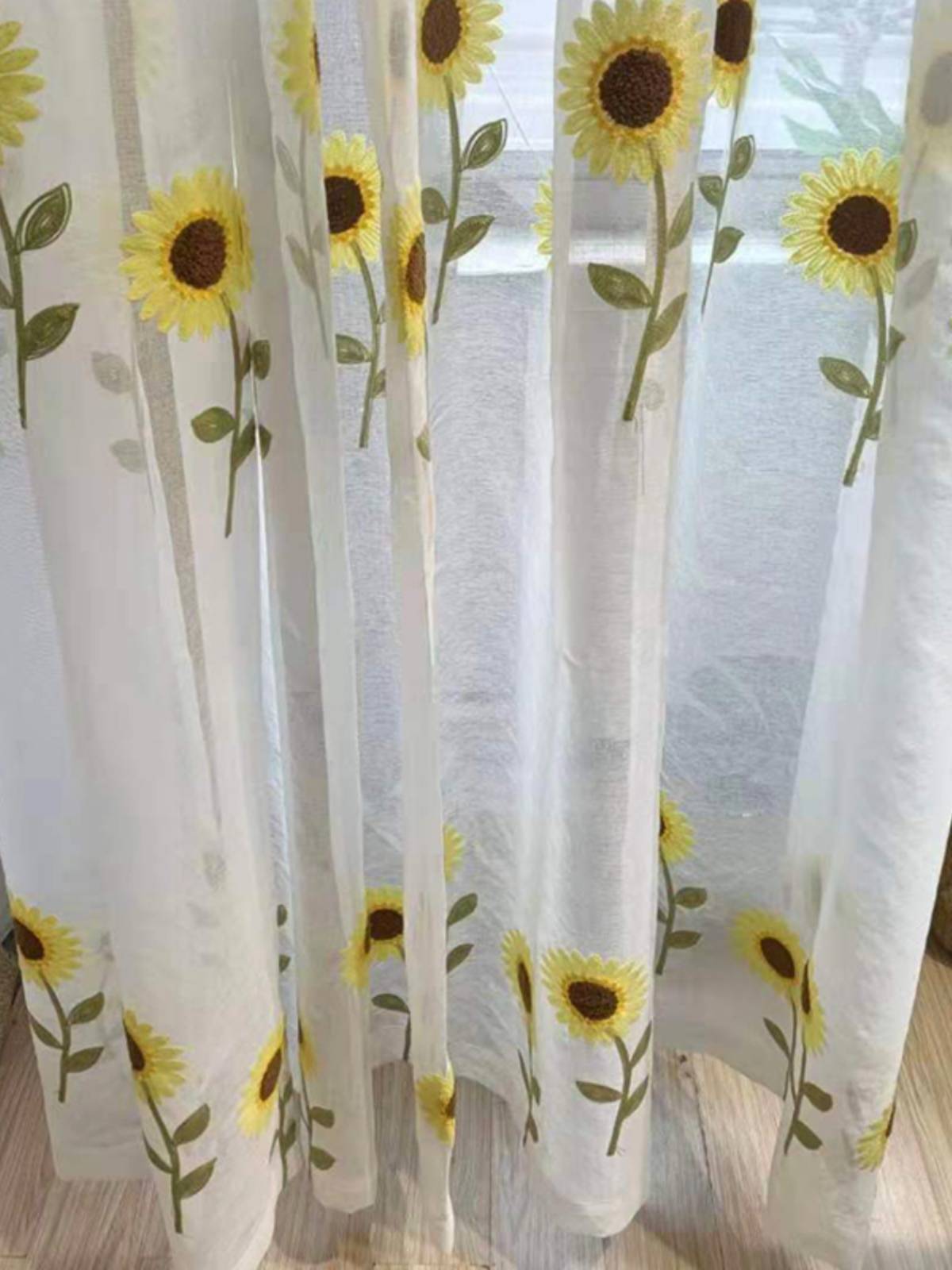 Xiangyanghua Filter Light Garden Wind Coffee curtain Window screen
