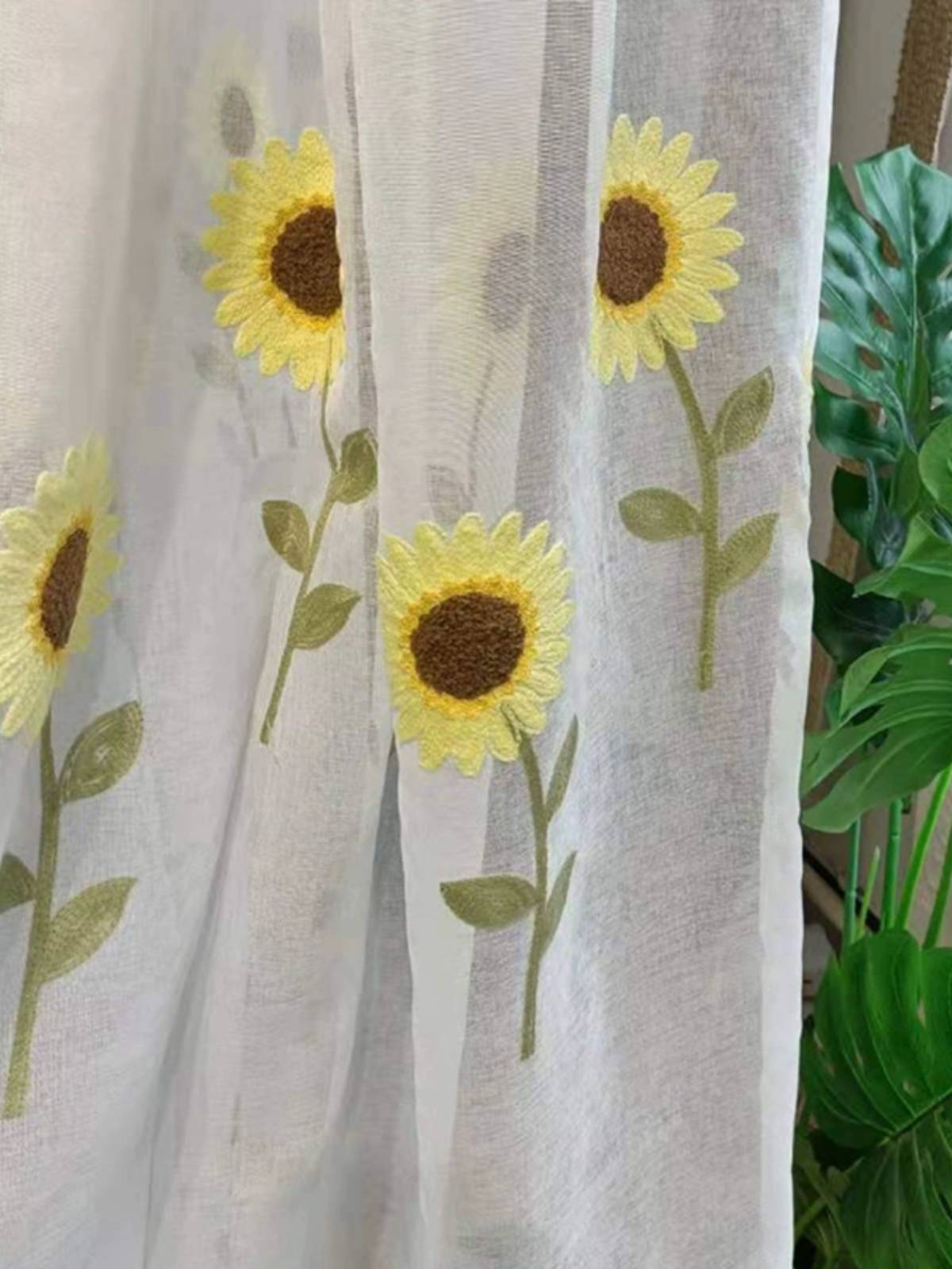 Xiangyanghua Filter Light Garden Wind Coffee curtain Window screen