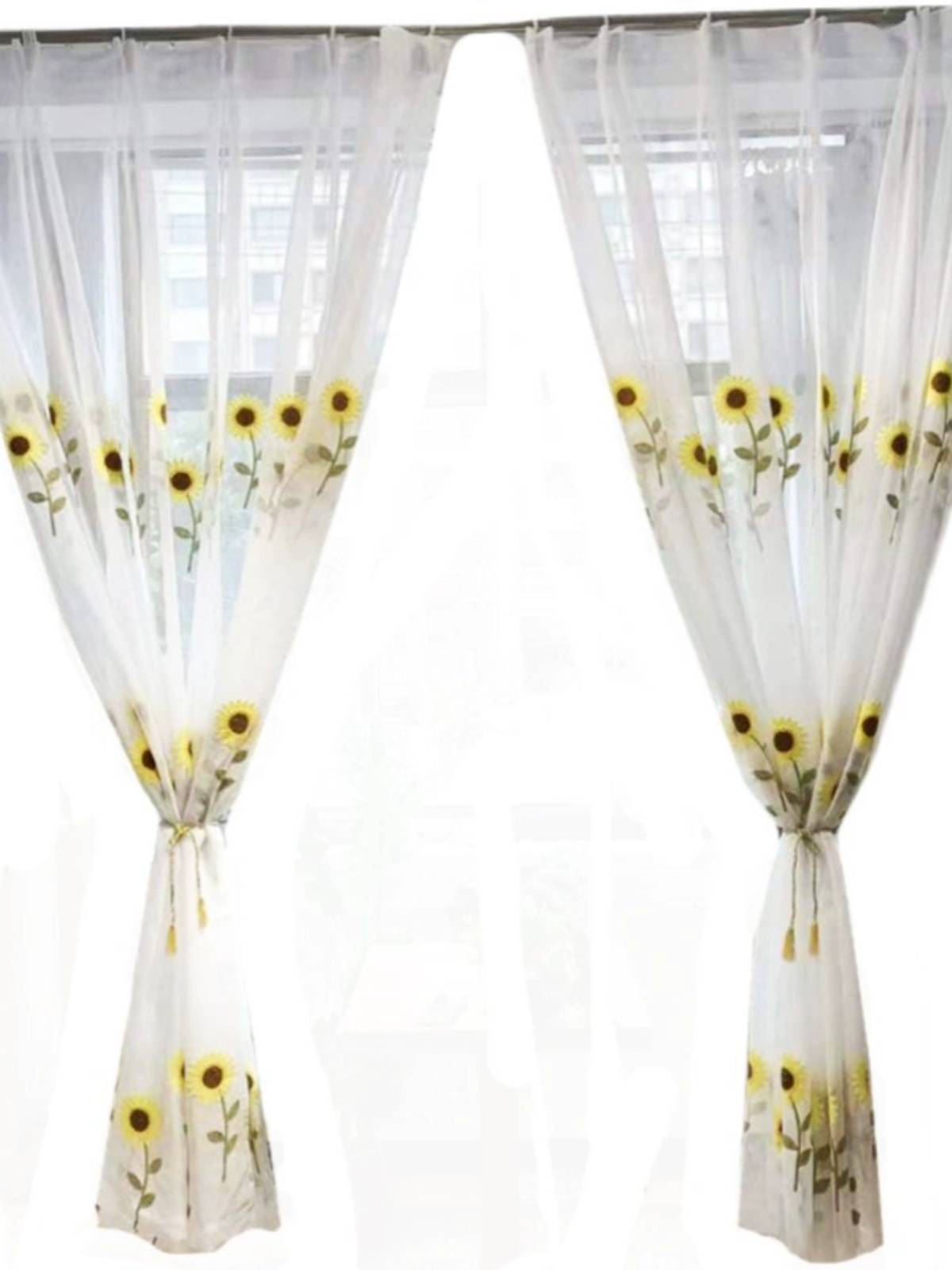 Xiangyanghua Filter Light Garden Wind Coffee curtain Window screen