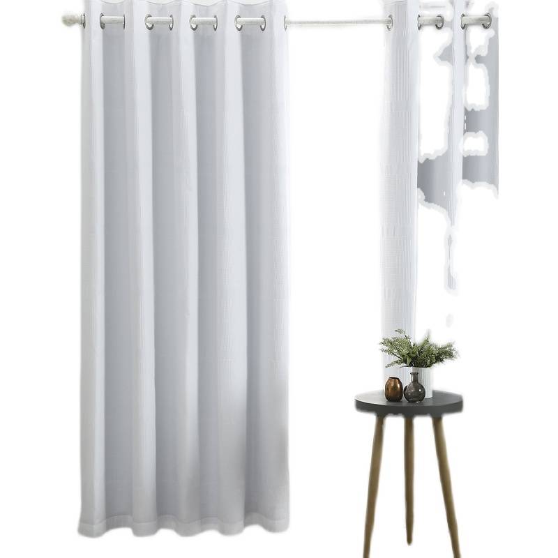 Original packaging white polyester cotton Walv Ge Gegu double -layer shining double -layer steel ring curtain 135x137