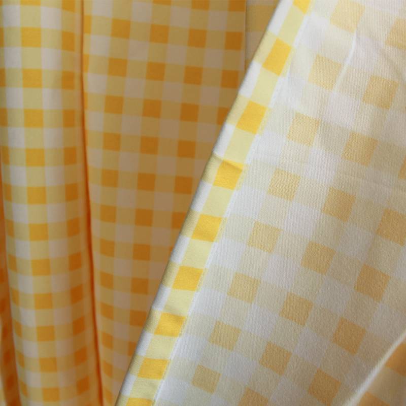 Treatment of customized rural partitions Little fresh grid curtain linkage finished products special short curtain bedroom bay window